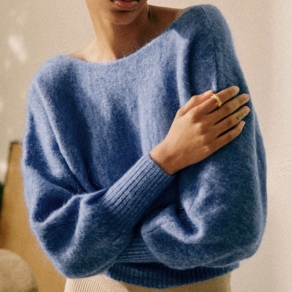 Sezane Gaby Kid Mohair/ Wool Jumper